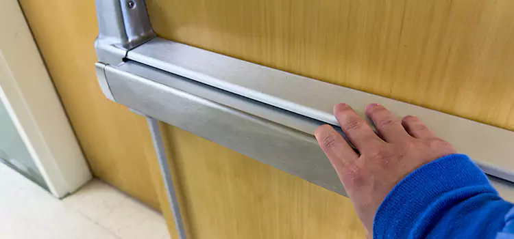 Installing a Push Bar on a Door Bismarck
